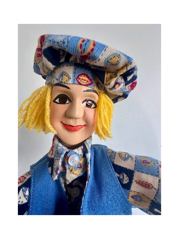 Marionnette le Gamin costume bleu 2 chez Souvenirsdelyon.com