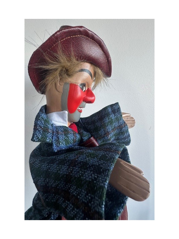 Marionnette Gnafron carreaux bleus 1 chez Souvenirsdelyon.com