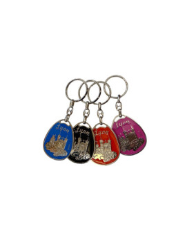 Porte-clé goutte Lyon Fourvière chez Souvenirsdelyon.com