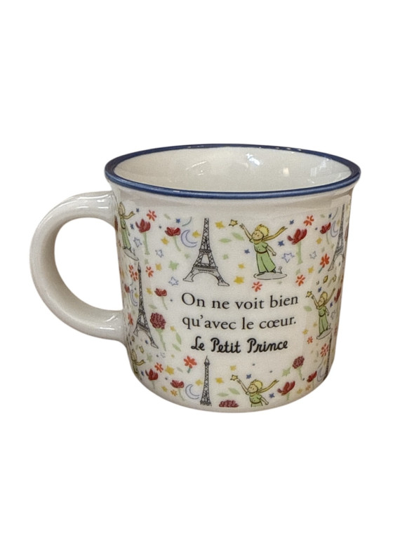 Mini Mug Le Petit Prince flower eiffel tower on souvenirsdelyon.com