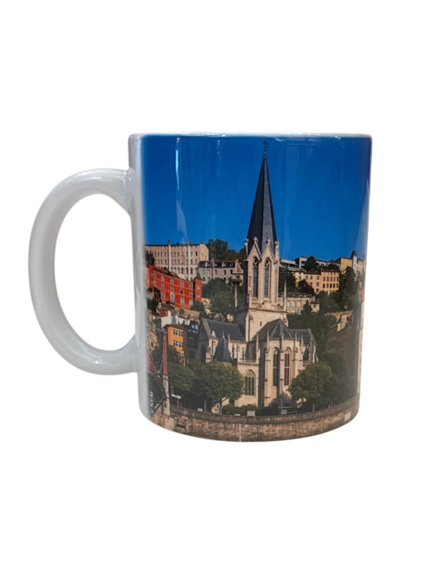 Saint Georges blue dock's Lyon mug on souvenirsdelyon.com