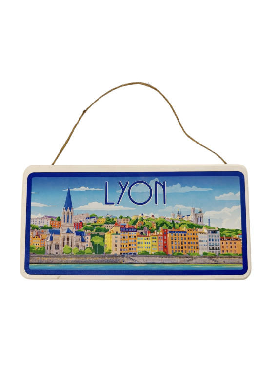 Lyon blue poster plate on souvenirsdelyon.com