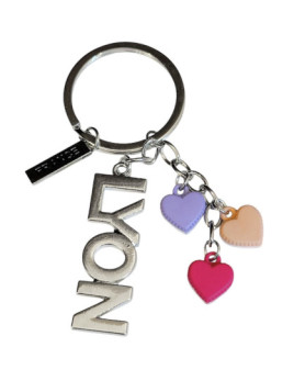 Porte-clé Macaron coeur Lyon chez souvenirsdelyon.com