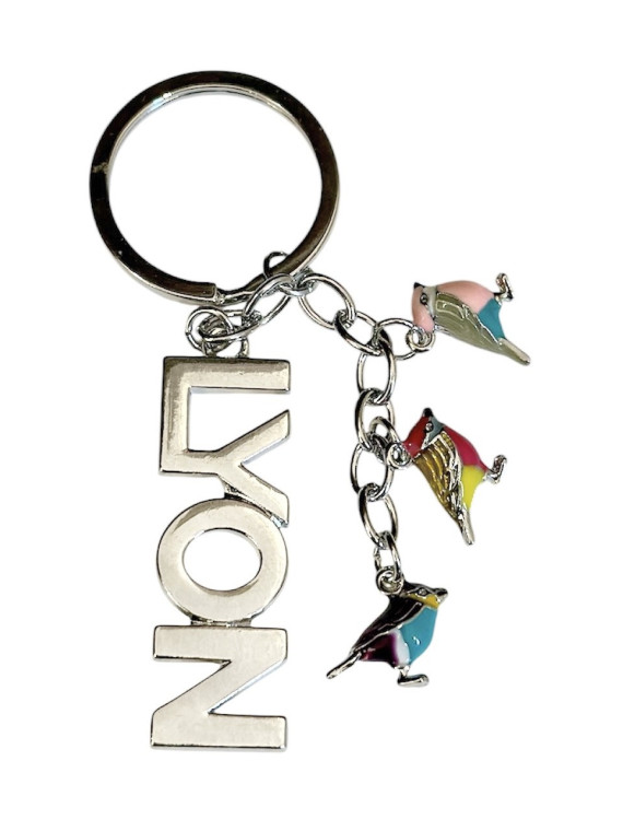 Porte-clés Oiseaux Lyon chez souvenirsdelyon.com