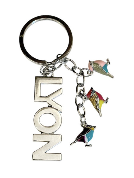 Porte-clés Oiseaux Lyon chez souvenirsdelyon.com