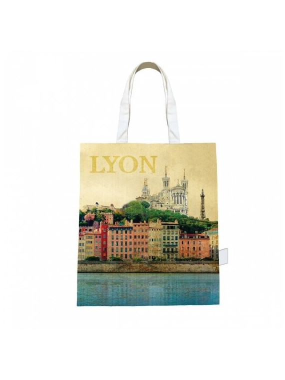 Tote bag Lyon vintage chez Souvenirsdelyon.com