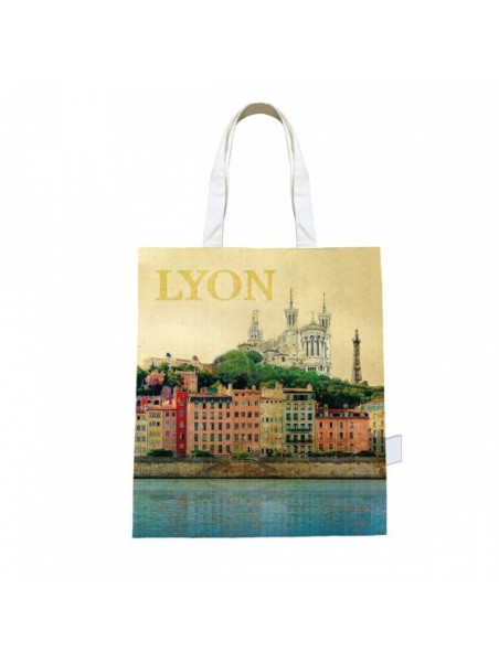 Vintage Lyon tote bag Souvenirsdelyon.com
