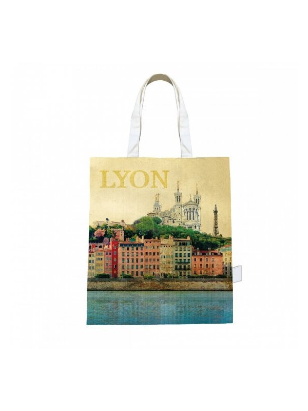 Vintage Lyon tote bag Souvenirsdelyon.com