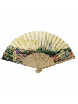 Eventail bambou Lyon vintage chez Souvenirsdelyon.com