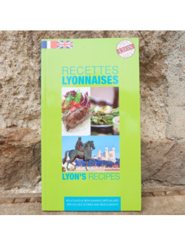 Livre de recettes lyonnaises en français/anglais chez Souvenirsdelyon.com