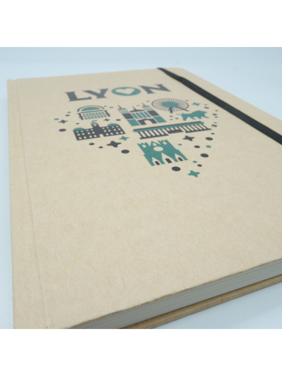 Carnet Lyon monuments A5 vert chez Souvenirsdelyon.com