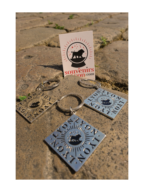 Lyon Square key ring Souvenirsdelyon.Com