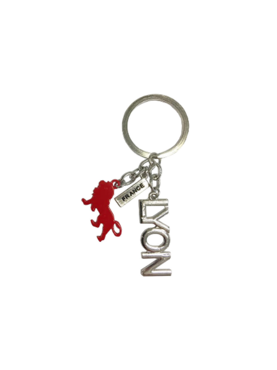 Porte-clés Lyon Onlylyon argent chez Souvenirsdelyon.com