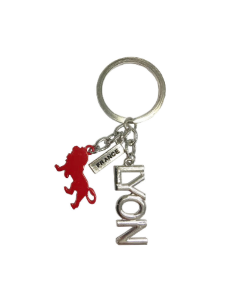 Porte-clés Lyon Onlylyon argent chez Souvenirsdelyon.com